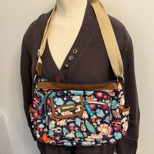 Lilly Bloom Floral Multi-Color Crossbody Bag